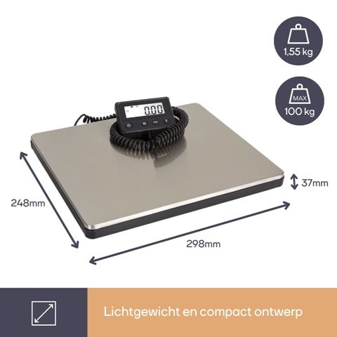 Perel digitale pakketweegschaal tot 100KG