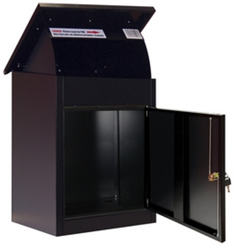 Phoenix Pakketbrievenbus PB0581BK zwart met 3 sleutels