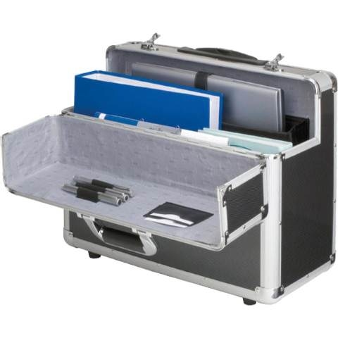 Pilotenkoffer Alumaxx C-2 aluminium zilver-carbon