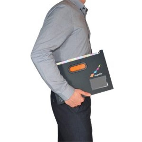 Rapesco  Superfile vakkenmap, A4 formaat, 13 vaks zwart
