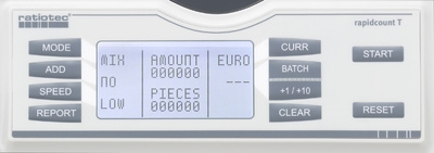 Ratiotec Rapidcount T 225 biljettenteller