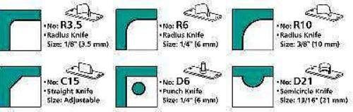 Rondhoekmes Warrior R10 van 10.0 mm voor rondhoeker