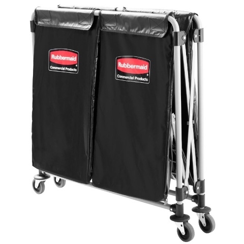 Rubbermaid frame opvangzak voor vouwwagen X-Cart, 150 liter, grijs
