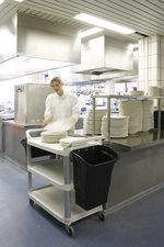 Rubbermaid serveerwagen 3-laags lichtgewicht