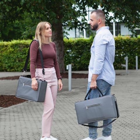 SIGEL Desk Sharing Bag Premium Medium donkergrijs