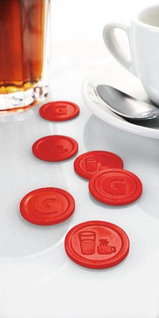 Sigel Horeca Drankenmunten kunststof Rood