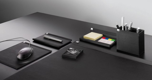 Sigel luxe muismat Cintano S kunstleder zwart