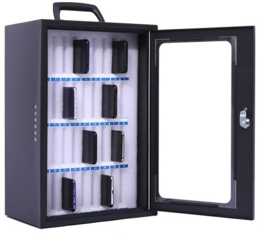 Smartphone kast voor 36 smartphones donkergrijs