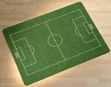 Stoelmat voor harde vloeren 90 x 120 cm Voetbalveld