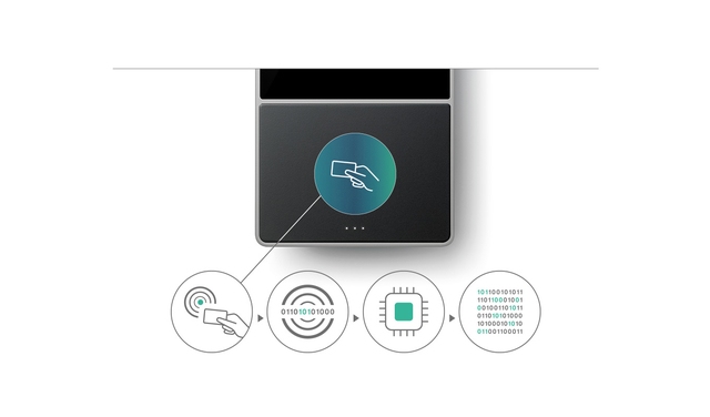 Tijdregistratiesysteem Timemoto TM-818 SC Met Mifare & RFID