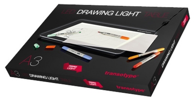 Transotype LED-lichttafel Drawing Light Table A3 formaat
