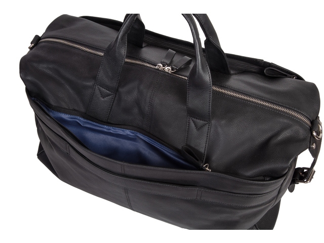 Weekendtas Alassio Toro zwart leer