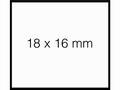 Etiket 16x18mm voor Prijstang Sato Duo 16 wit afneembaar