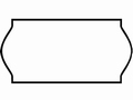 Etiket 26x12mm voor Prijstang Sato C6 wit afneembaar