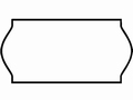 Etiket 26x12mm voor Prijstang Sato C6 wit permanent