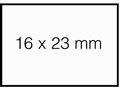 Etiket 16x23mm voor Prijstang Sato Duo 20 wit permanent