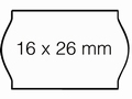 Etiket 26x16mm voor Prijstang Sato S14 wit permanent