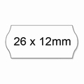 Prijstang etiketten 26x12mm voor model UNO AC5600 permanent