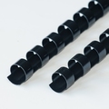 EUROP 24-Rings Plastic bindruggen  16mm zwart 100 st.