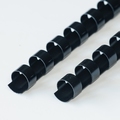 EUROP 24-Rings Plastic bindruggen 28mm zwart 25 st.