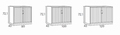 Roldeurkast Ariv - X' File 72.5 cm Hoog 100 cm Breed