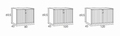 Roldeurkast Ariv - X' File 69.5 cm Hoog 80 cm Breed