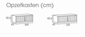 Roldeurkast Ariv - X' File 42.6 cm Hoog 100 cm Breed