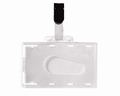 Badges met Clip-on hard PVC 54x86 mm 50 stuks