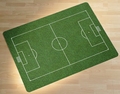 Stoelmat voor harde vloeren 90 x 120 cm Voetbalveld