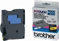 Brother Labeltape TX-621 9mm zwart op geel