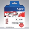 Etiket Brother DK-22251 doorlopend 62mm zwart/rood op wit
