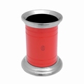 EL Casco M-654 CO luxe pennenkoker Rood / Chroom