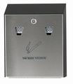 Rubbermaid Wandasbak Smokers Station Verzinkt zwart/zilver