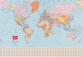Nobo wandkaart Wereld gelamineerd 1200 x 830 mm