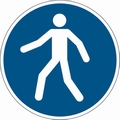 Veiligheids Pictogram vloer Gebruik Voetpad
