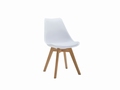 Kantinestoel, vergaderstoel Brekka wit 4 stuks