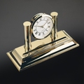 EL Casco M-662 L luxe bureauklok Gold plated
