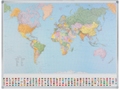 Landkaart Legamaster Wereld 98x142cm