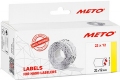 METO prijstangetiketten 22x12mm - 6 rollen - permanent