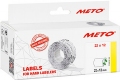 METO prijstangetiketten 22x12mm - 6 rollen - verwijderbaar