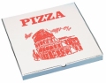 STARPAK Pizzadoos 300x300x30mm wit/rood 100 stuks