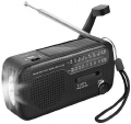 LogiLink dynamo handslinger radio, zonnepaneel en zaklamp