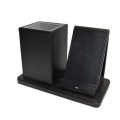 Deflecto bureau organizer met Qi laadstation zwart