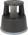 Opstapkruk rond plastic max. belasting 150 kg. zwart